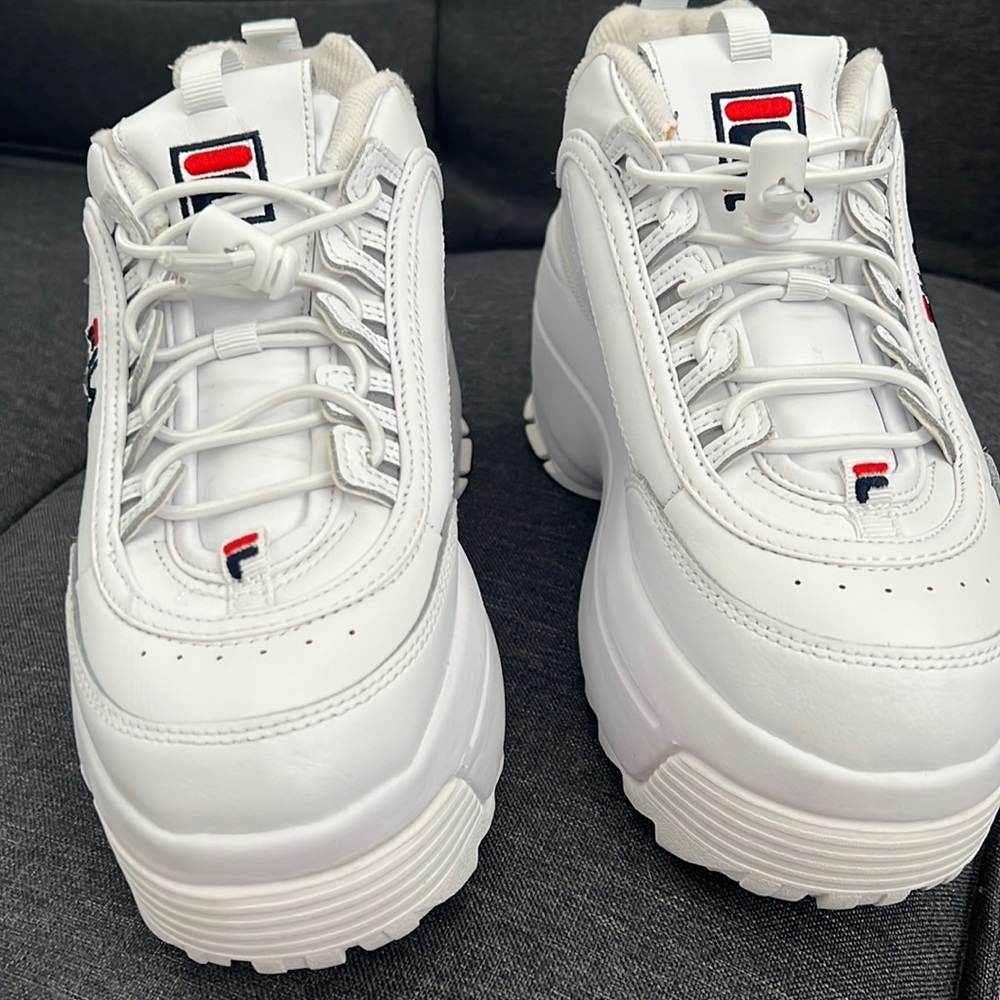 Fila wedge sneakers used once